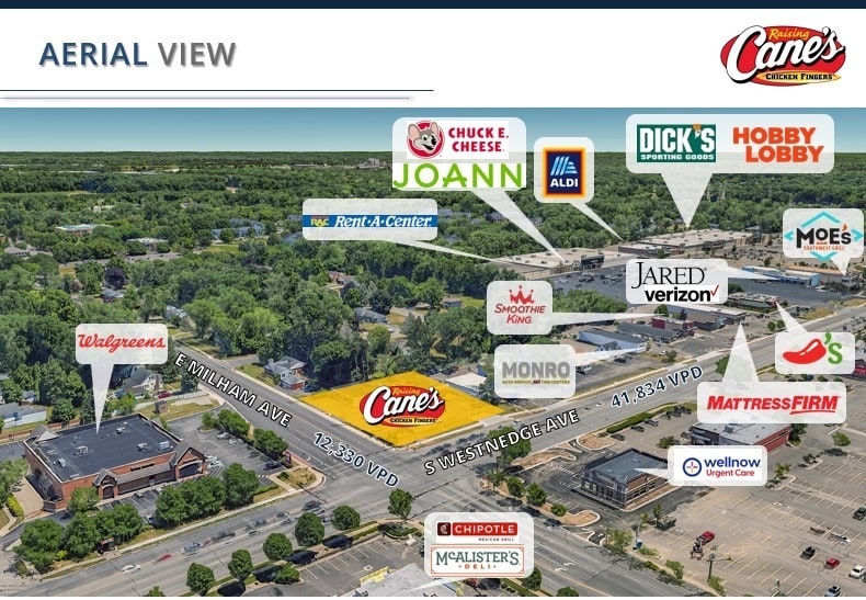 6005-6011 S Westnedge Ave, Portage, MI for sale - Aerial - Image 2 of 2