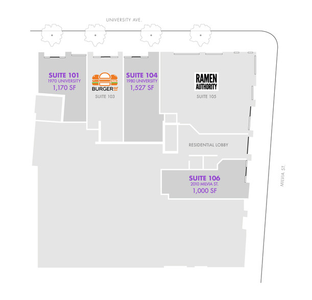 2010 Milvia St, Berkeley, CA for lease - Floor Plan - Image 2 of 8