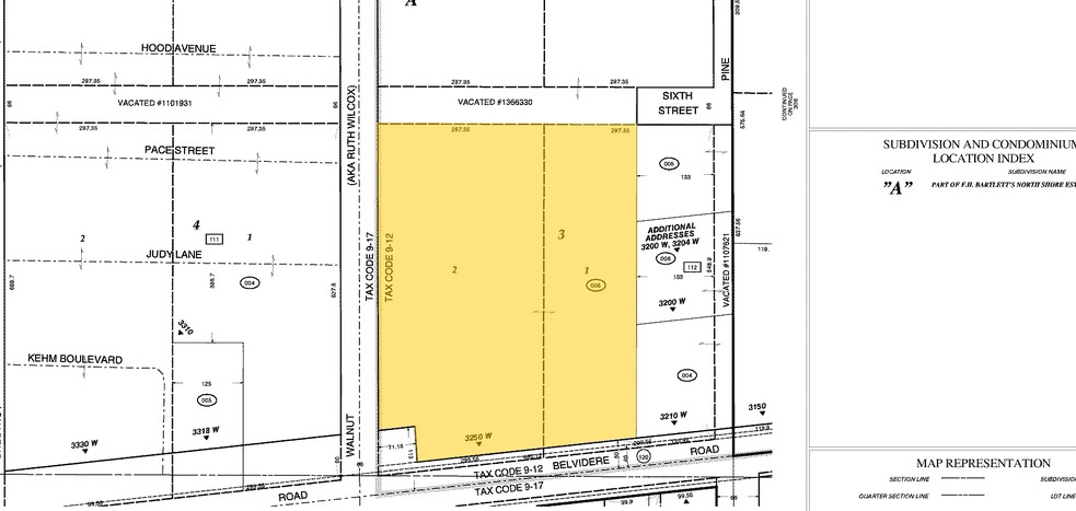 3250 Belvidere St, Waukegan, IL for lease - Plat Map - Image 3 of 3