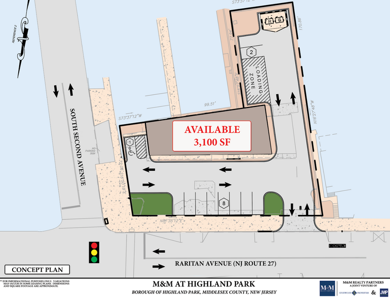 138-148 Raritan Ave, Highland Park, NJ for lease - Site Plan - Image 3 of 4