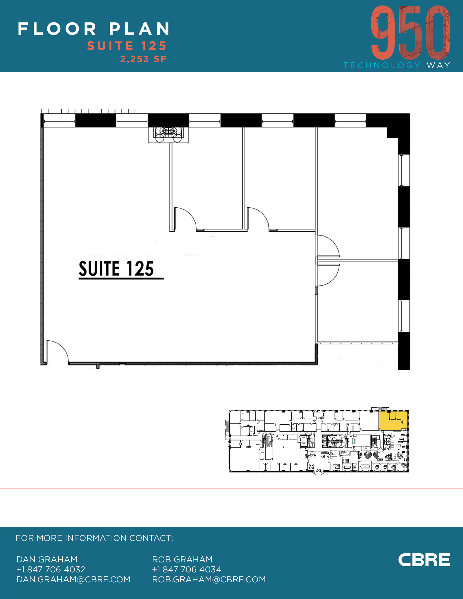 950 Technology Way, Libertyville, IL for lease Floor Plan- Image 1 of 1