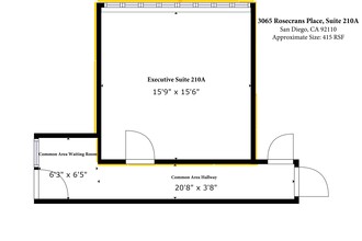 3065 Rosecrans Pl, San Diego, CA for lease Site Plan- Image 1 of 9