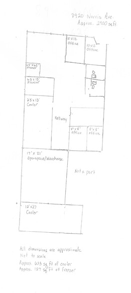 8920 Norris Ave, Sun Valley, CA for lease - Floor Plan - Image 2 of 4