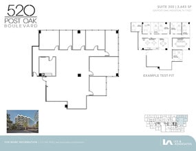 520 Post Oak Blvd, Houston, TX for lease Floor Plan- Image 2 of 2