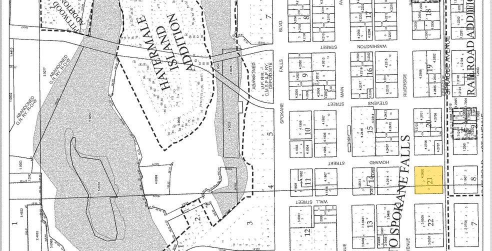 601 W Riverside Ave, Spokane, WA for lease - Plat Map - Image 2 of 11