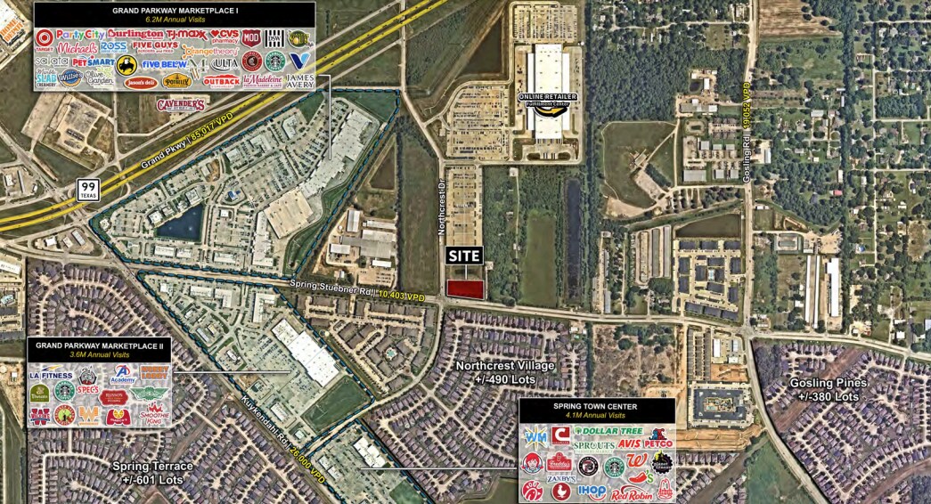 Spring Stuebner and Northcrest Dr., Spring, TX 77388 Land for Sale