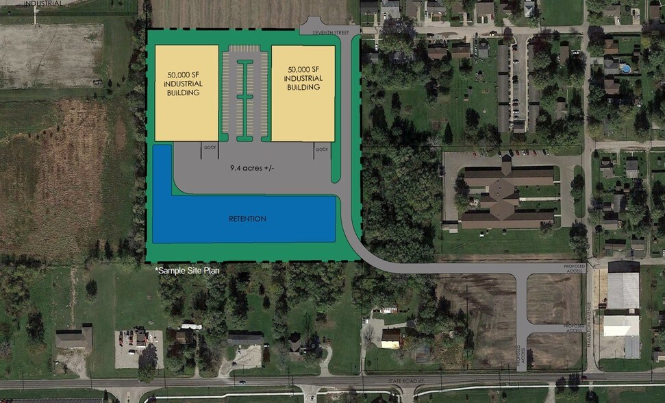 W 7th St, Sheridan, IN for sale - Aerial - Image 1 of 1