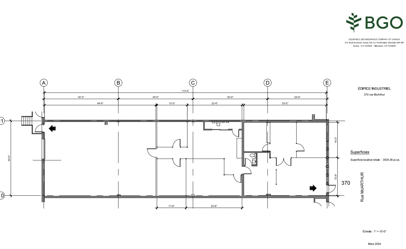 350-390 Rue Mcarthur, Saint-Laurent, QC for lease Floor Plan- Image 1 of 1