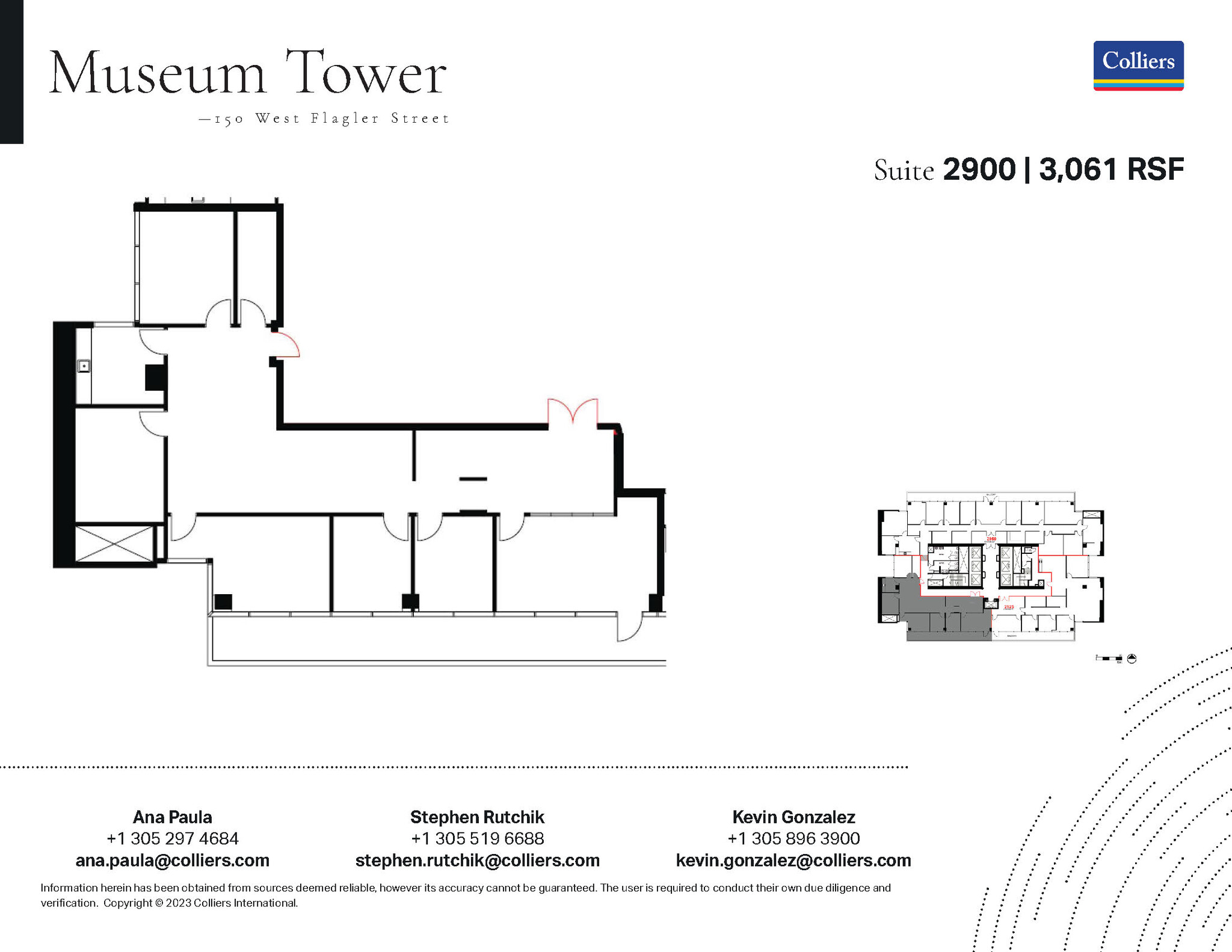 150 W Flagler St, Miami, FL for lease Floor Plan- Image 1 of 1