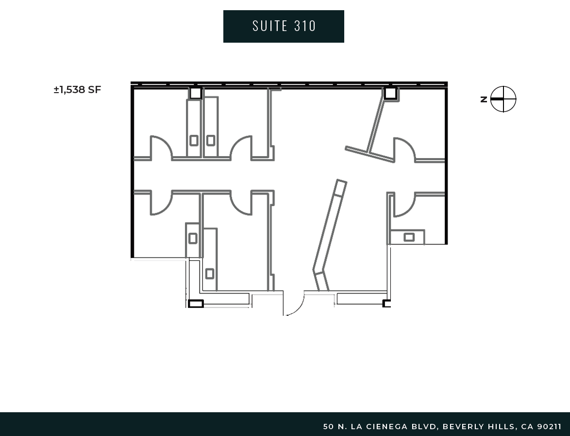 50 N La Cienega Blvd, Beverly Hills, CA for lease Floor Plan- Image 1 of 11