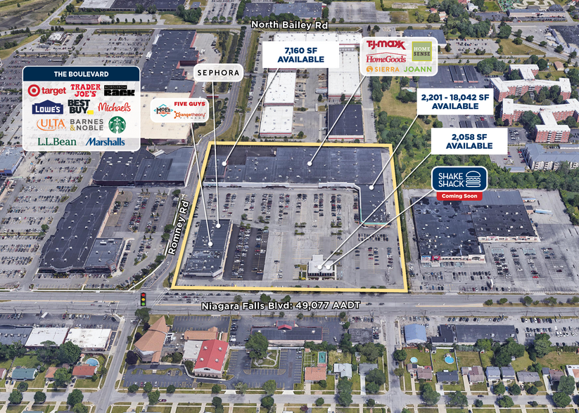 1551 Niagara Falls Blvd, Amherst, NY for lease - Aerial - Image 2 of 4