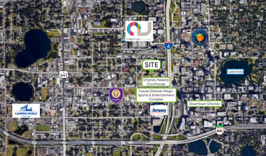 502 N Washington St, Orlando, FL - aerial  map view