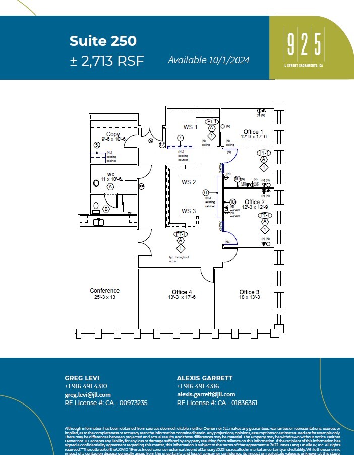 925 L St, Sacramento, CA for lease Floor Plan- Image 1 of 1