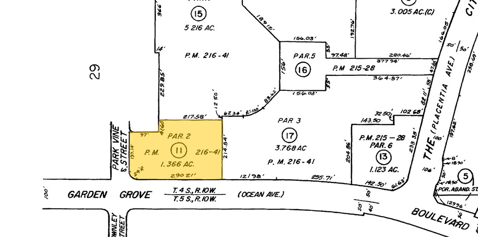 3707 W Garden Grove Blvd, Orange, CA for lease - Plat Map - Image 3 of 19