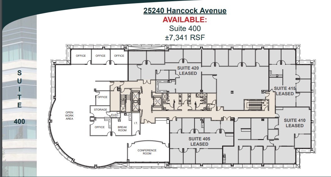 25240 Hancock Ave, Murrieta, CA for lease Floor Plan- Image 1 of 1