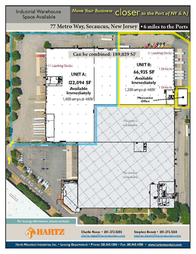 77-79 Metro Way, Secaucus, NJ for lease Floor Plan- Image 1 of 1