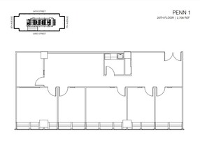 PENN 1, New York, NY for lease Floor Plan- Image 2 of 2