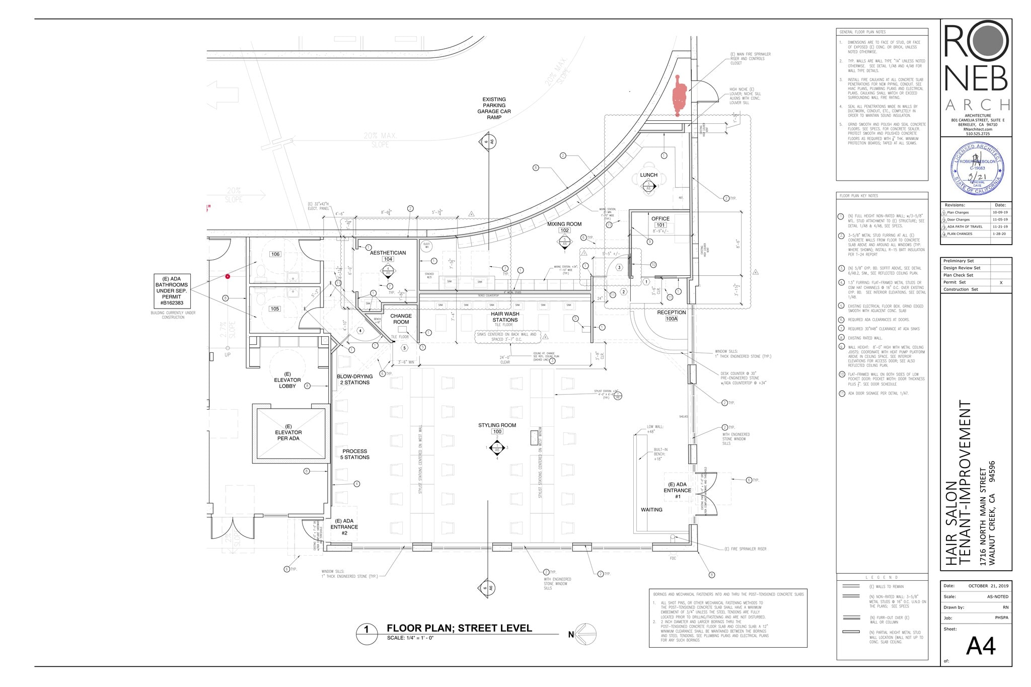 1716 N Main St, Walnut Creek, CA for lease Site Plan- Image 1 of 1