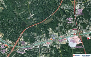 Midlothian Tpke, Chesterfield, VA - aerial  map view