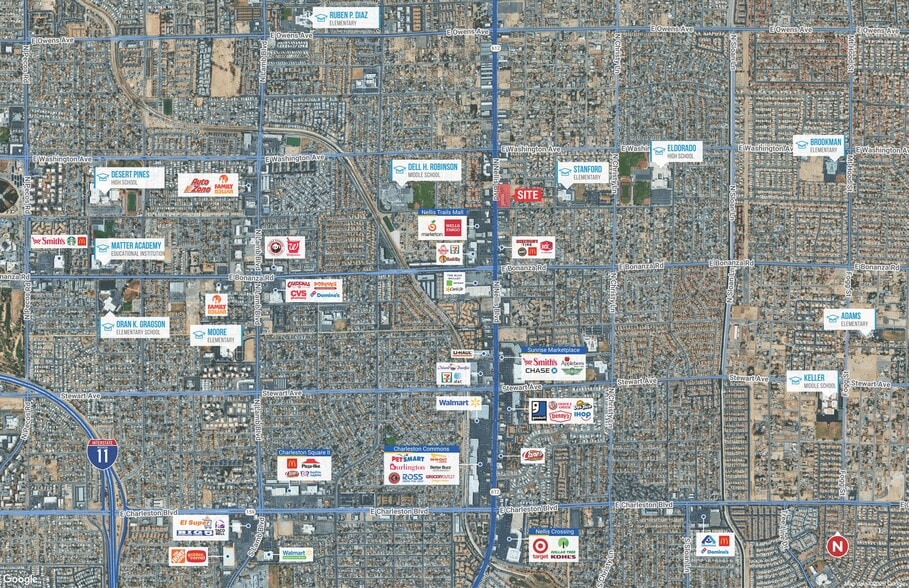 1000 N Nellis Blvd, Las Vegas, NV for lease - Aerial - Image 3 of 3