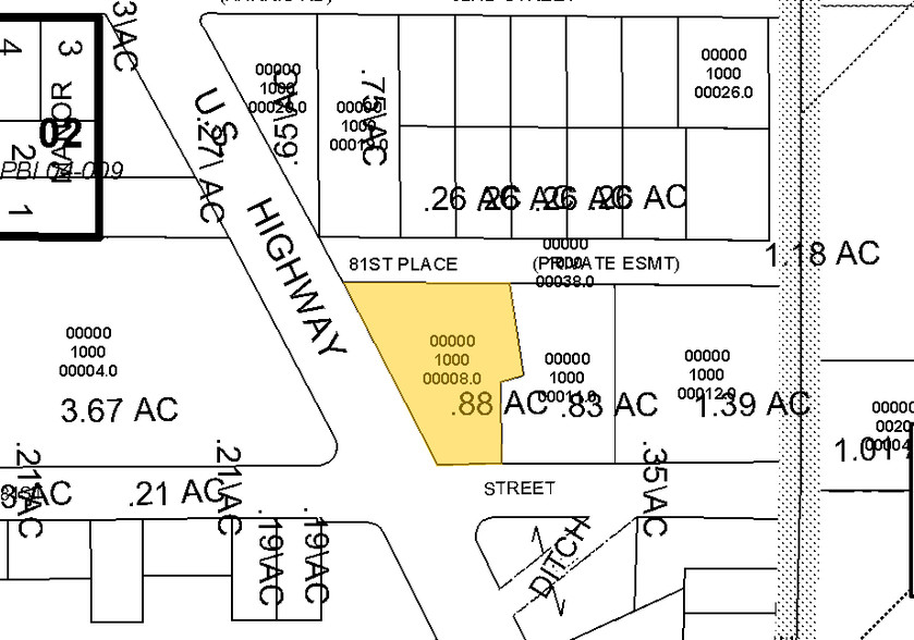 8104-8128 US Highway 1, Vero Beach, FL for lease - Plat Map - Image 2 of 2