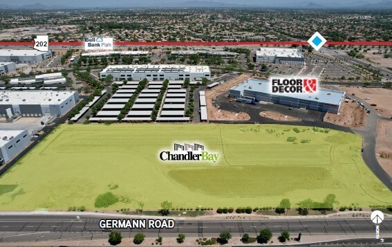 1825 E Germann Rd, Chandler, AZ for lease - Aerial - Image 2 of 7
