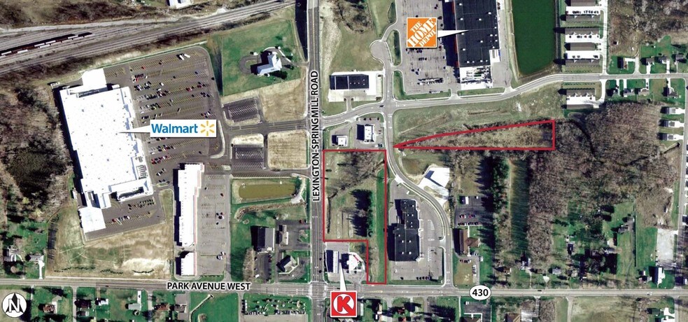 Park Ave W & Lexington, Ontario, OH for lease - Aerial - Image 2 of 2