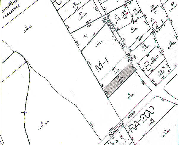 4590 S Berkley Lake Rd, Norcross, GA for lease - Plat Map - Image 2 of 3