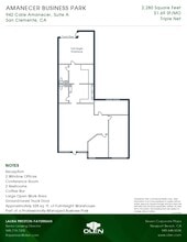 942 Calle Amanecer, San Clemente, CA for lease Floor Plan- Image 1 of 1