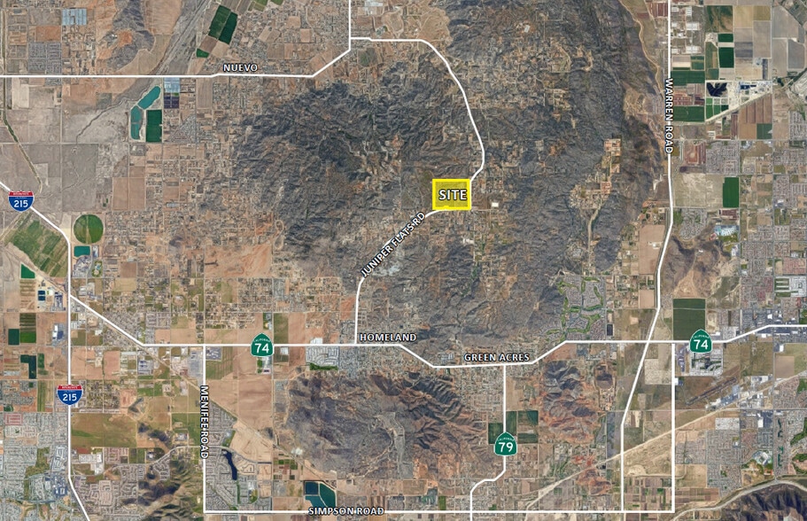Juniper Flats Road, Homeland, CA for sale - Aerial - Image 2 of 4