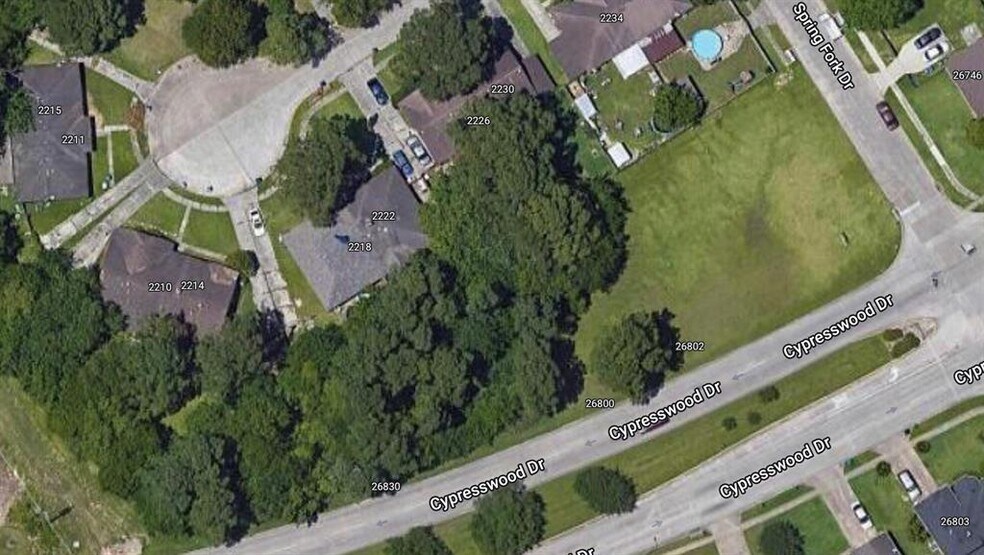 26808 Cypresswood, Spring, TX 77373 Land for Sale