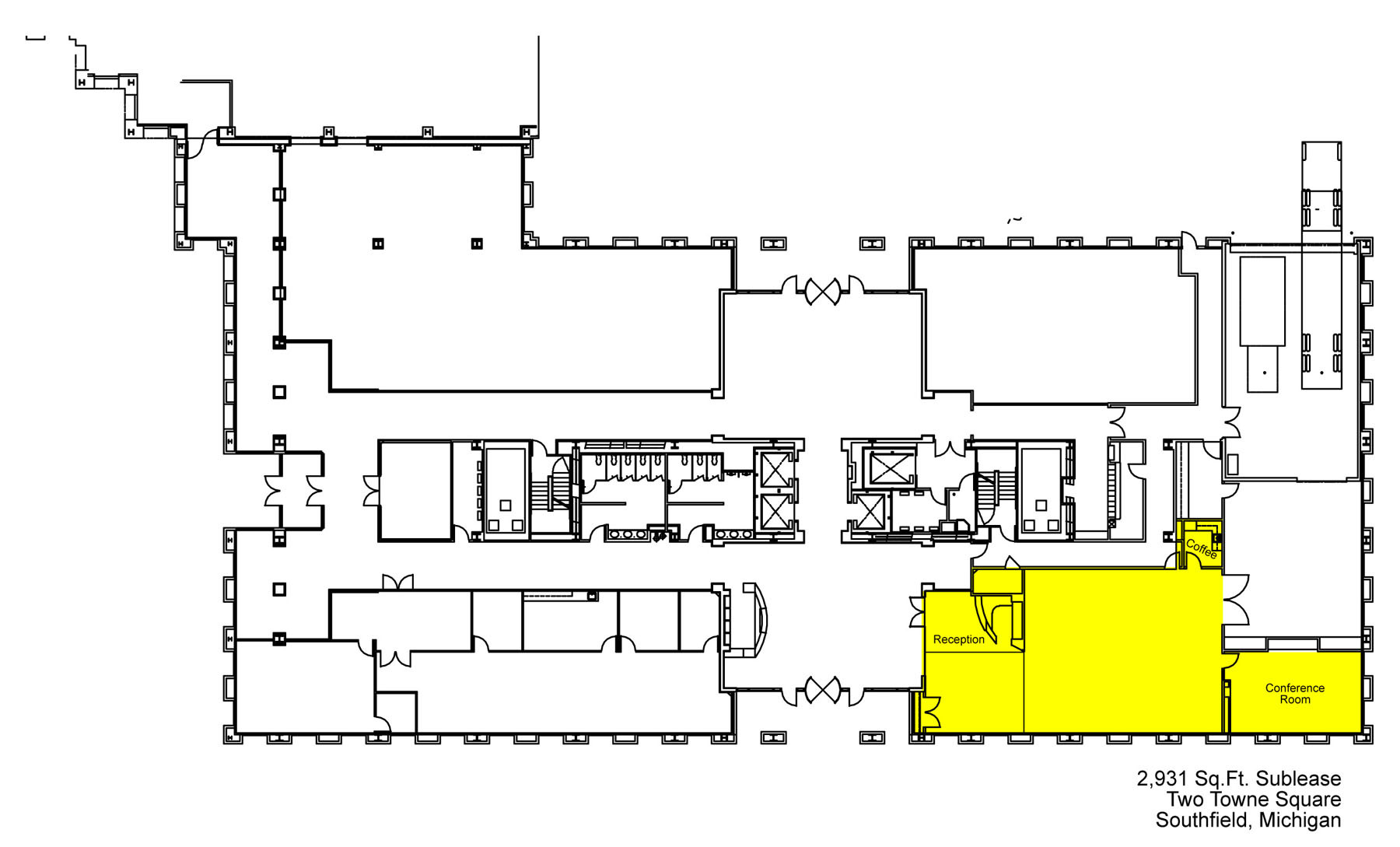 Two Towne Sq, Southfield, MI for lease Floor Plan- Image 1 of 1