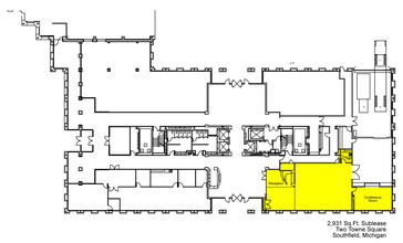 Two Towne Sq, Southfield, MI for lease Floor Plan- Image 1 of 1