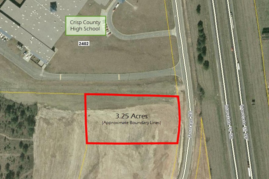 Frontage Rd, Cordele, GA for sale - Aerial - Image 2 of 2