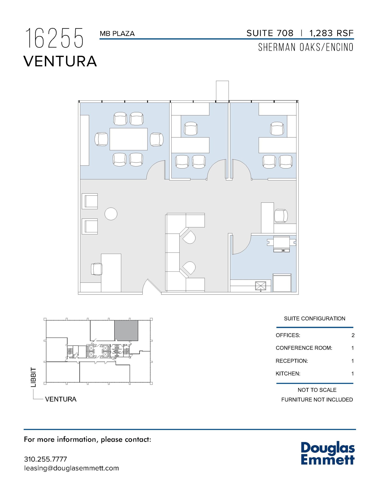 16255 Ventura Blvd, Encino, CA for lease Floor Plan- Image 1 of 1