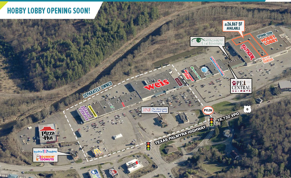 Route 6, Honesdale, PA for lease - Aerial - Image 1 of 4