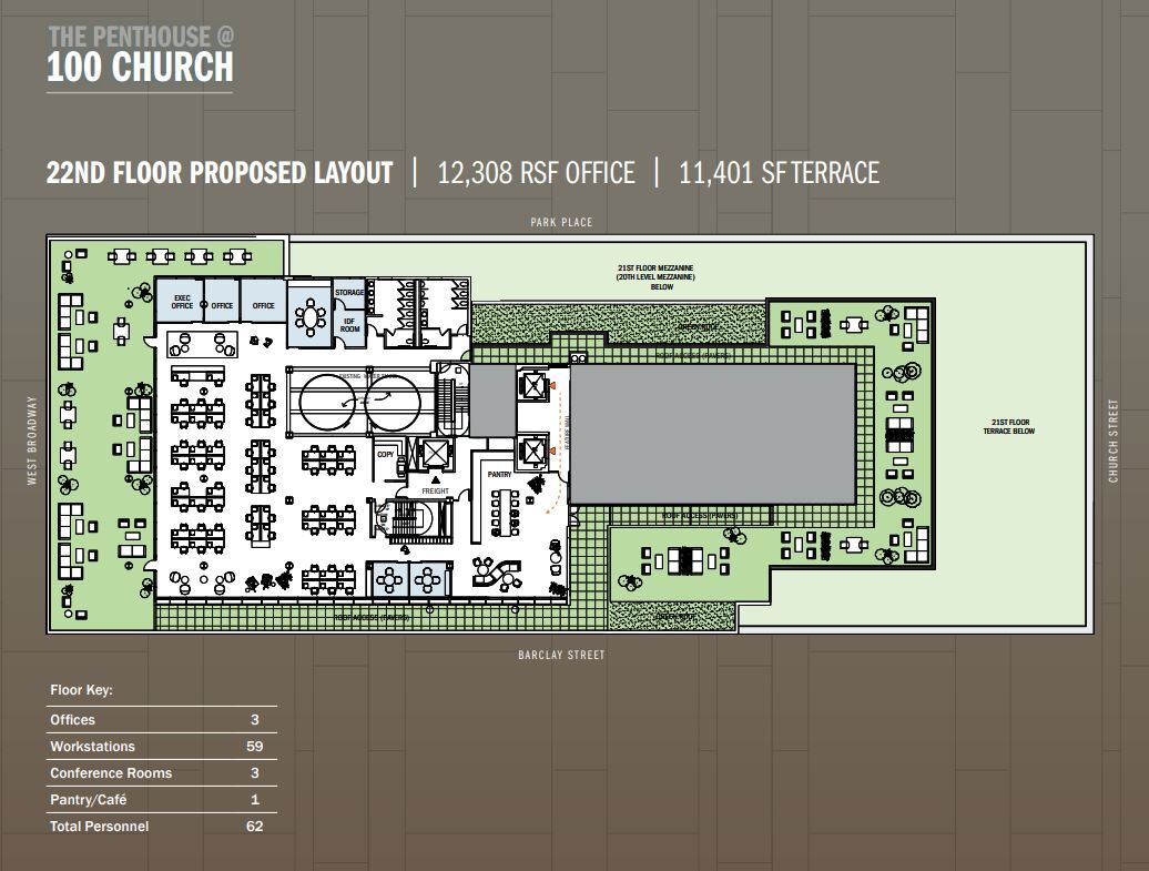 100 Church St, New York, NY for lease Floor Plan- Image 1 of 1