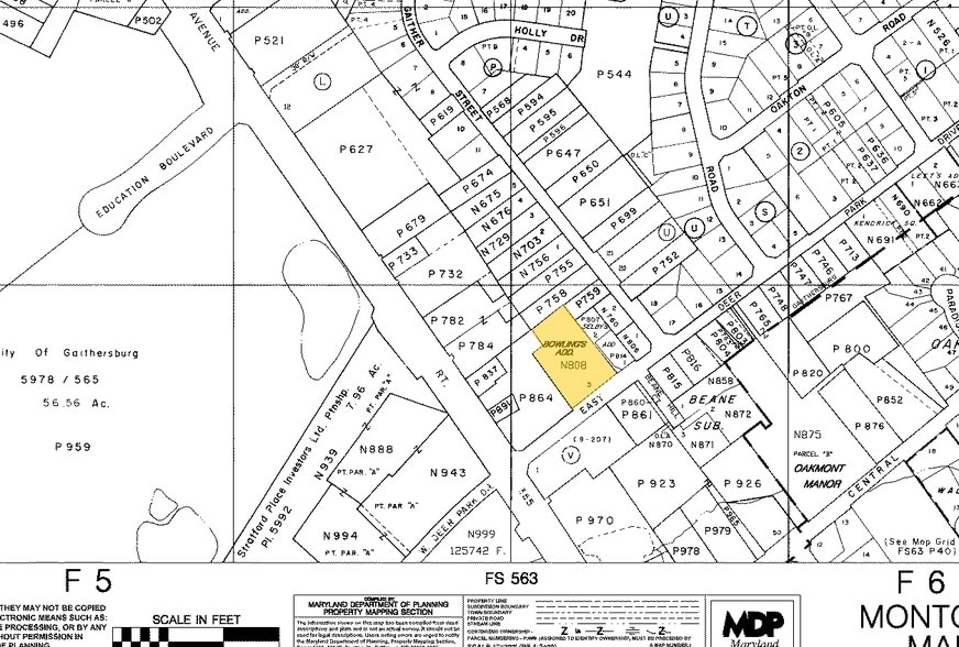 13-15 E Deer Park Dr, Gaithersburg, MD for lease - Plat Map - Image 2 of 5