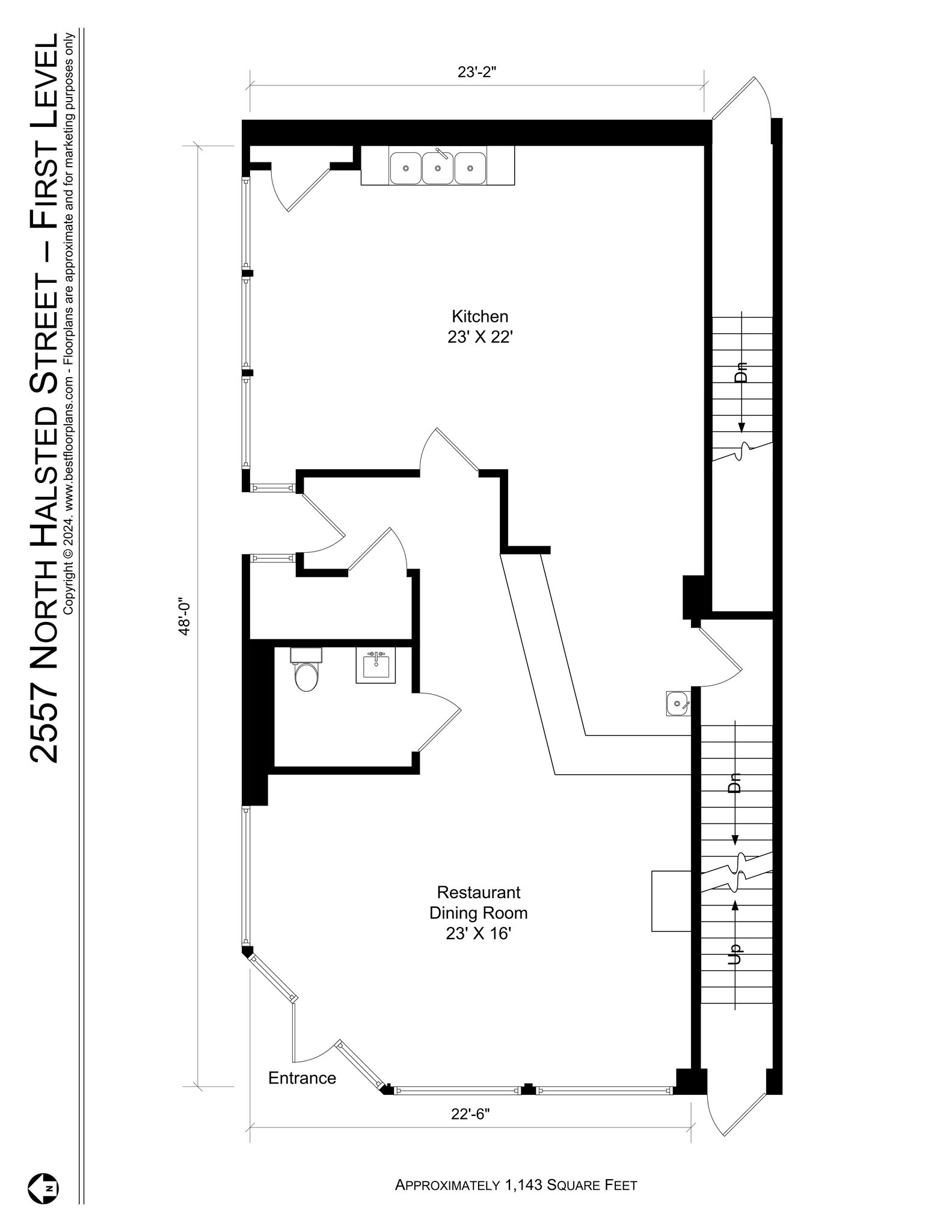 2557 N Halsted St, Chicago, IL for lease Site Plan- Image 1 of 6