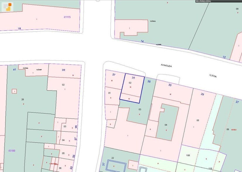 Land in Bellpuig, Lérida for sale - Site Plan - Image 2 of 2