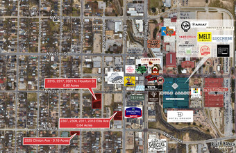 2315-2321 N Houston St, Fort Worth, TX - aerial  map view