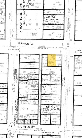 1419 E Union St, Seattle, WA for sale - Plat Map - Image 1 of 1