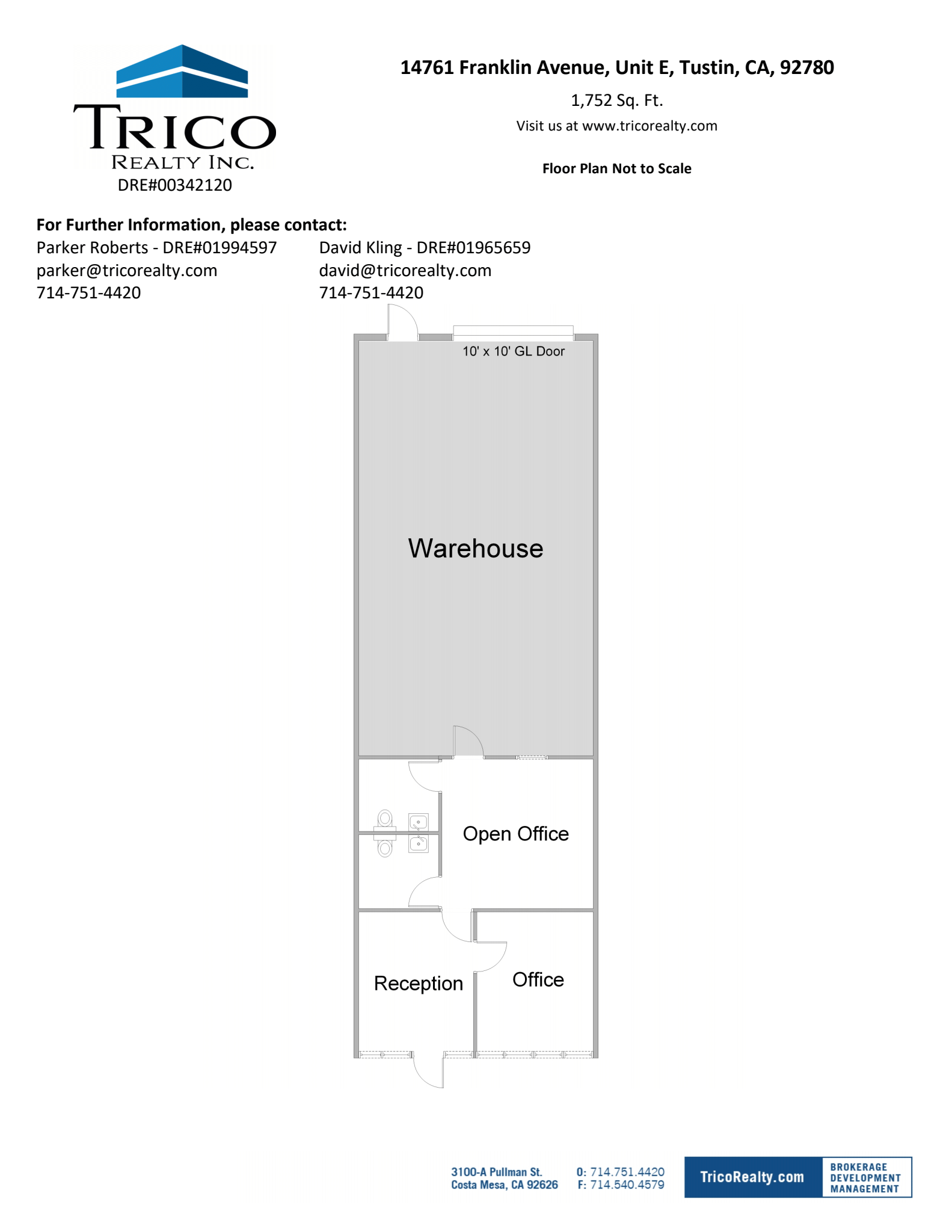 14731 Franklin Ave, Tustin, CA for lease Floor Plan- Image 1 of 1