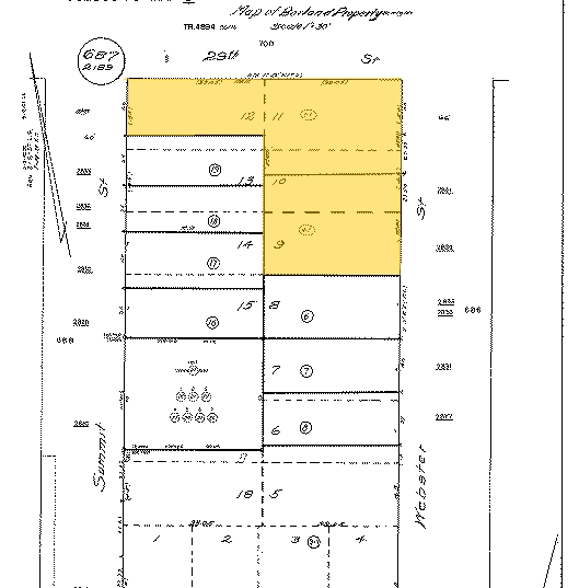 2844 Summit St, Oakland, CA for lease - Plat Map - Image 3 of 5