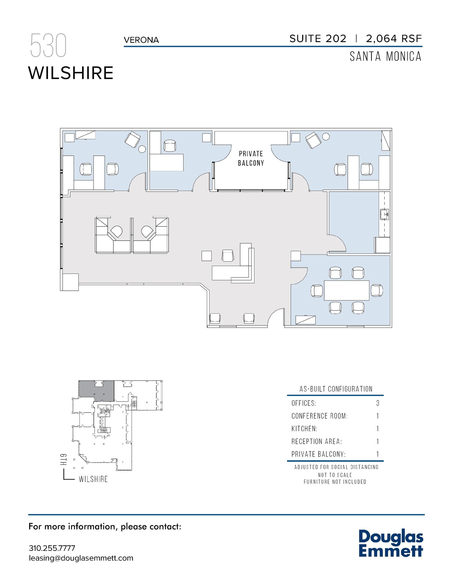 530 Wilshire Blvd, Santa Monica, CA for lease Floor Plan- Image 1 of 1