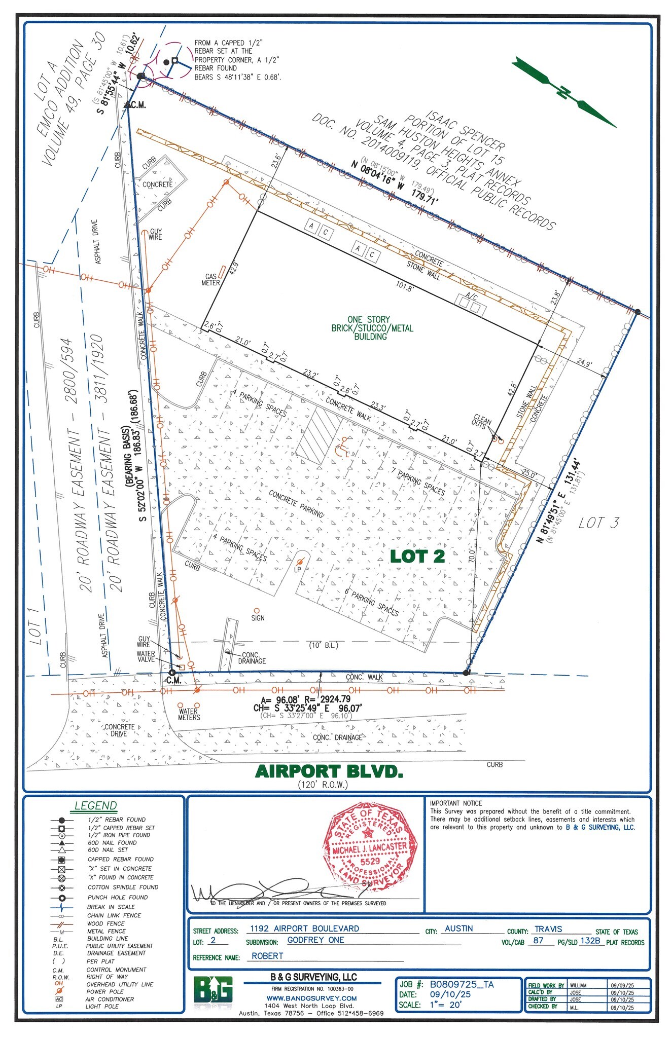 1192 Airport Blvd, Austin, TX for lease Site Plan- Image 1 of 1