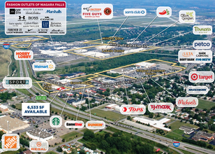 6520-6560 Niagara Falls Blvd, Niagara Falls, NY - aerial  map view