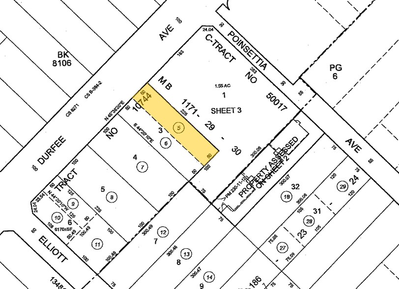 2630-2644 Durfee Ave, El Monte, CA for lease - Plat Map - Image 2 of 5