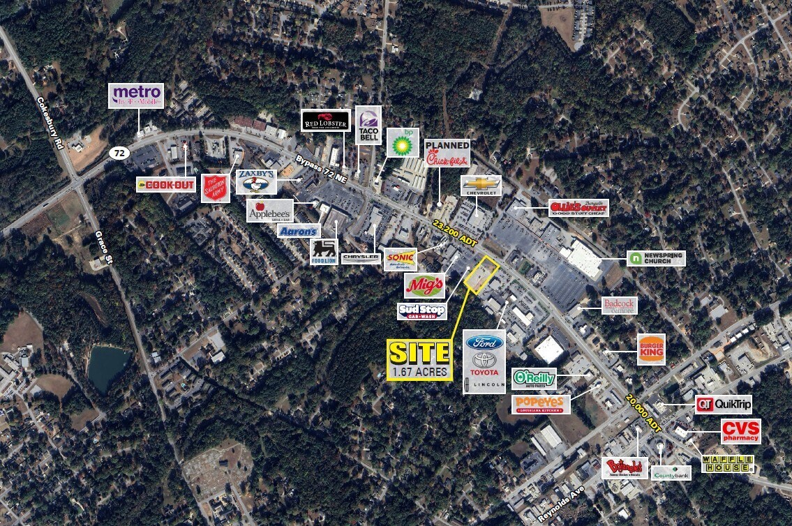 1405 Bypass 72 NE, Greenwood, SC for lease Primary Photo- Image 1 of 4