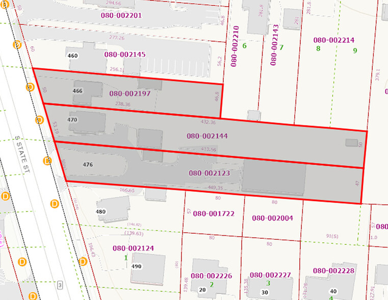 466-476 S State St, Westerville, OH for sale - Plat Map - Image 2 of 8